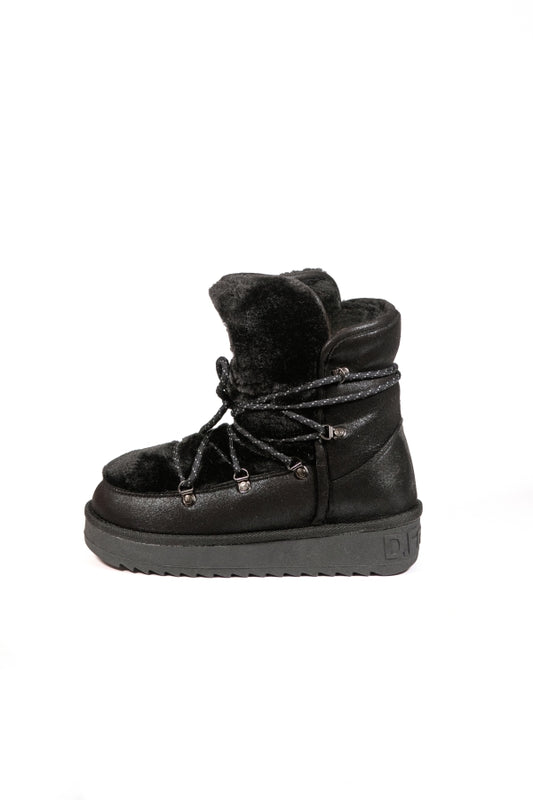 Stivaletto 370005 snow boots fondo platform nero