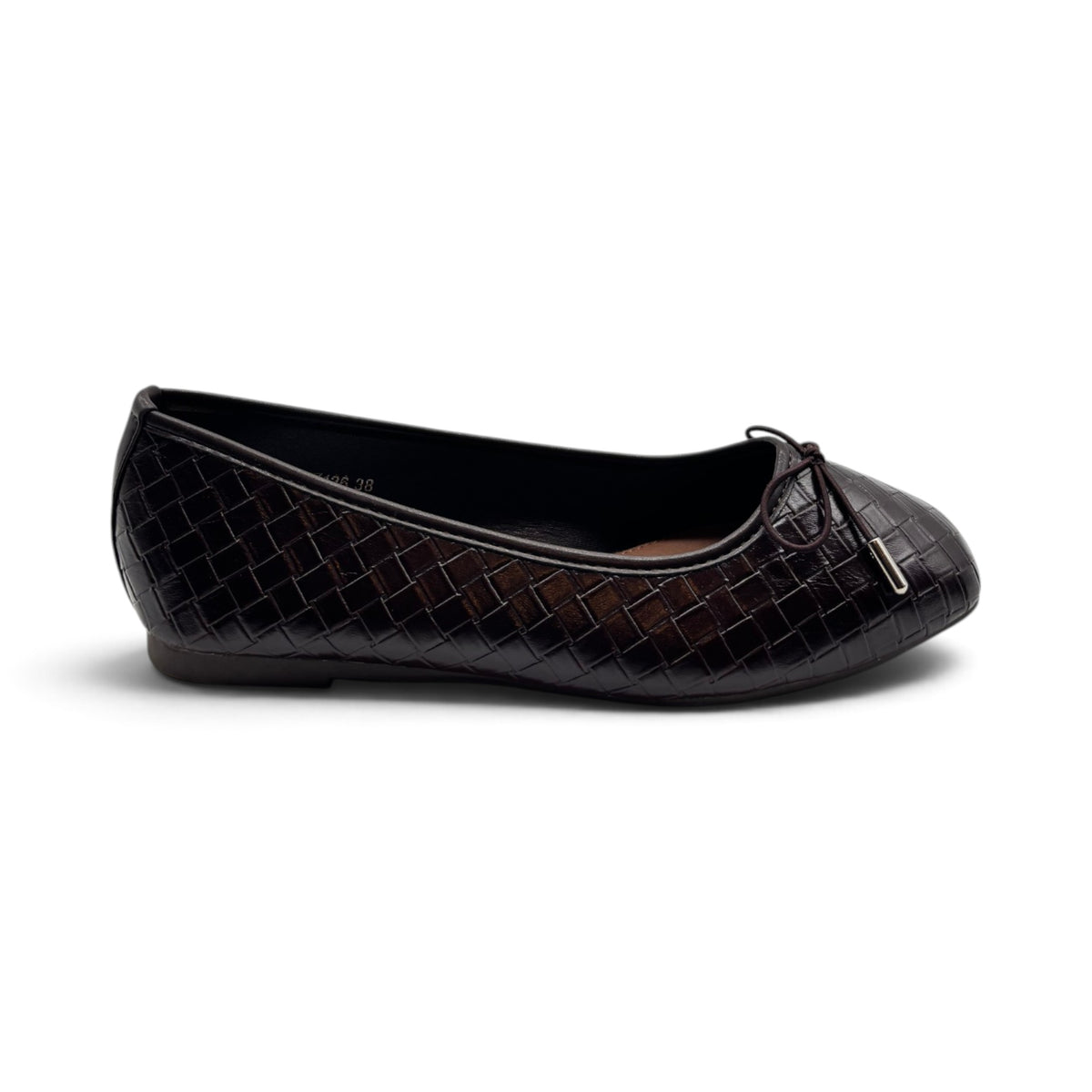 Batix RY136 Ballerine con texture intrecciata e fiocco decorativo
