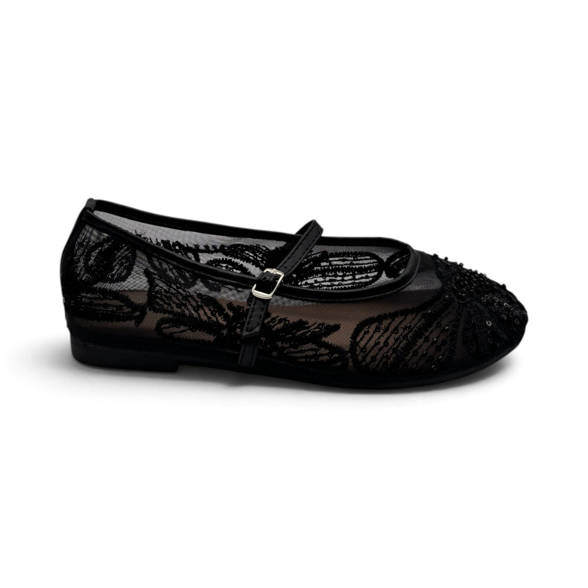Batix G535 Ballerine in mesh con ricami e perline