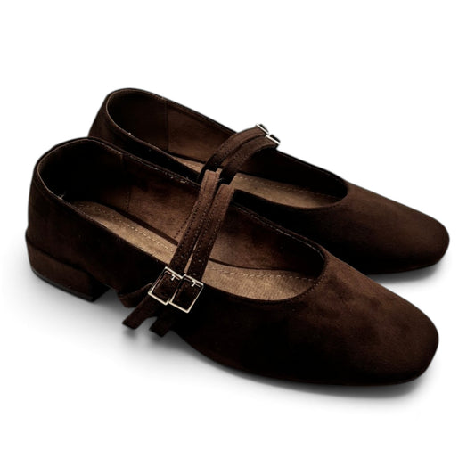 Batix M6600 Ballerine stile Mary Jane con doppio cinturino