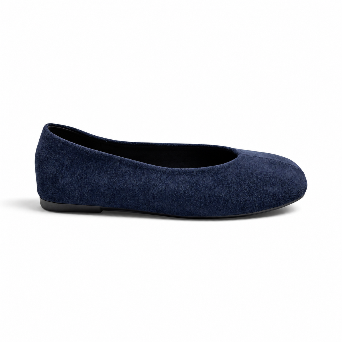 Batix KL2959 Ballerine effetto scamosciato con scollatura geometrica a V