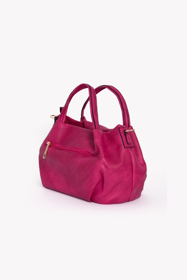 HJ826 BORSA A MANO CON DOPPIO MANICO TRACOLLA LUNGA REGOLABILE