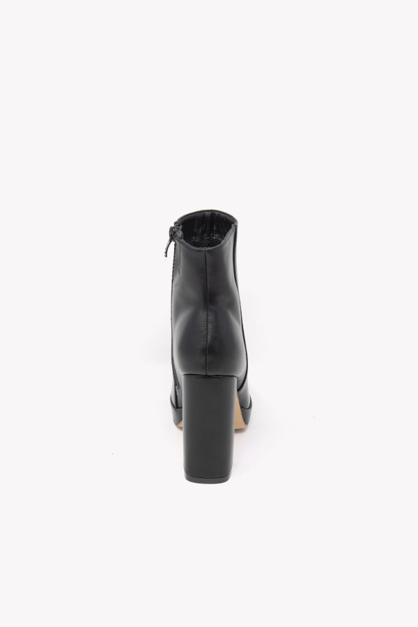 MP361-1 STIVALETTO NERO CON TACCO 12 E PLATEAU