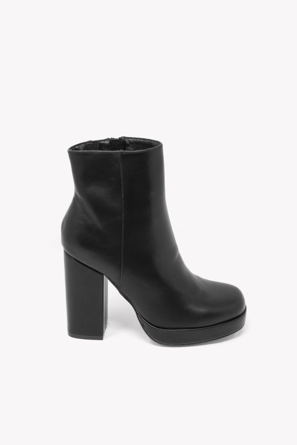 MP361-1 STIVALETTO NERO CON TACCO 12 E PLATEAU