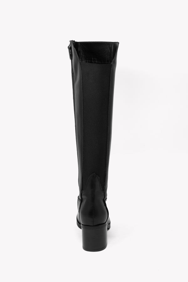 ST3001 TEXANO LISCIO IN PELLE NERO TACCO 5