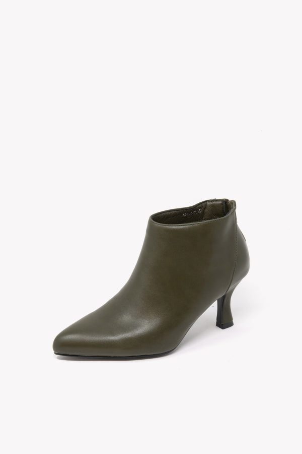VB22511 TRONCHETTO VERDE CON ZIP CENTRALE E TACCO 6