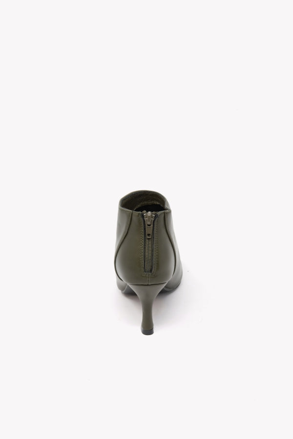 VB22511 TRONCHETTO VERDE CON ZIP CENTRALE E TACCO 6