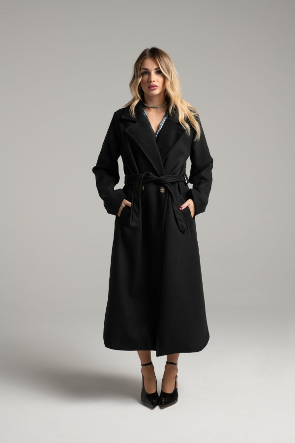 6835 DOUBLE-BREASTED COAT WITH BELT