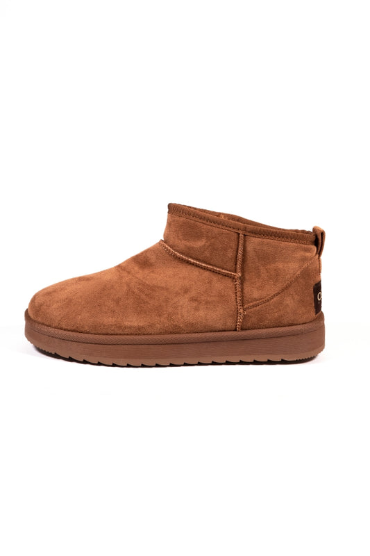ANKLE BOOTS 2000-81 SUEDE WITH FLATFORM BROWN SOLE