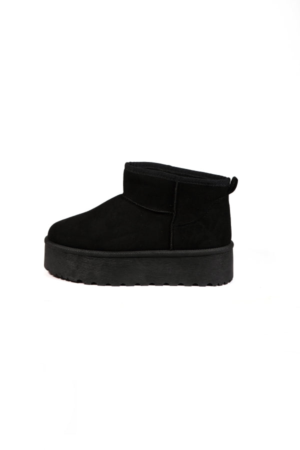 P309 SUEDE ANKLE BOOTS WITH ULTRA BLACK PLATFORM