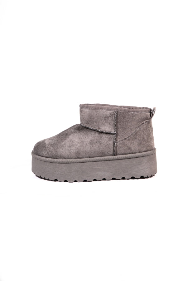 P309 SUEDE ANKLE BOOTS WITH ULTRA GRAY PLATFORM
