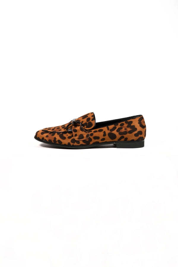 00193 LEOPARD SPOTTED LOAFERS WITH BIT