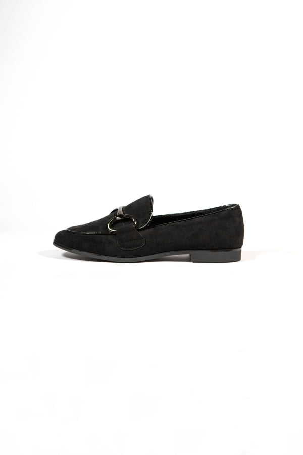 LOAFERS 00193 BLACK SUEDE WITH BIT