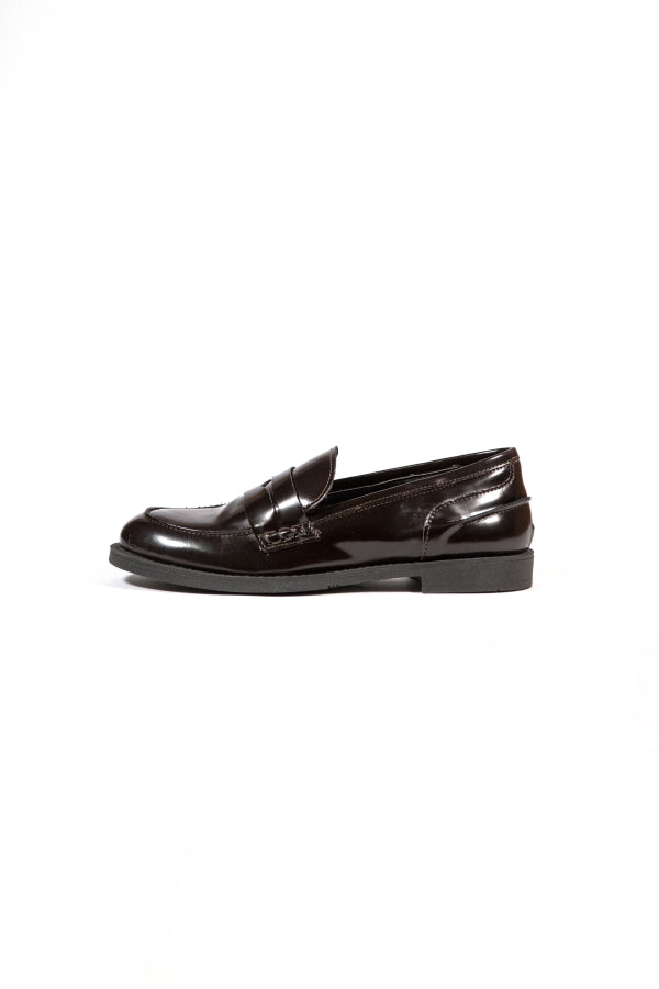 F01 BRANDED COLLEGE LOAFERS brown