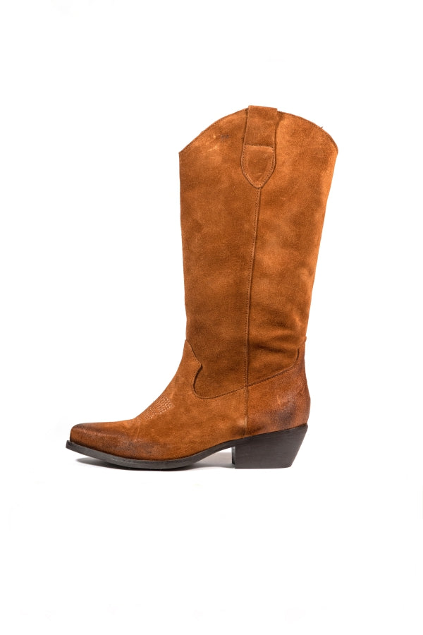 Dakota boots texani 22p in scamosciato cuoio