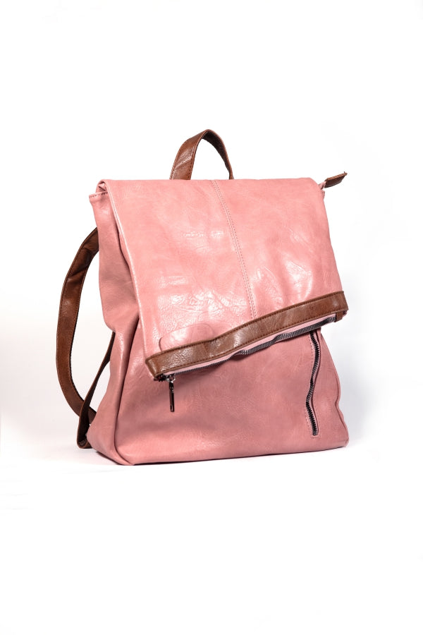 BACKPACK 1652H315 WITH FLAP PINK