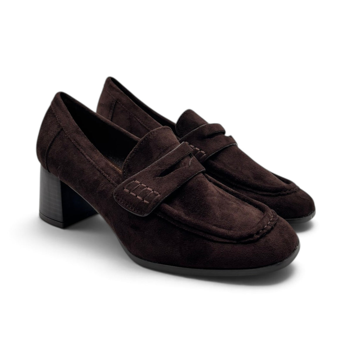 Batix VB6602 Mocassino penny loafer effetto scamosciato con punta squadrata