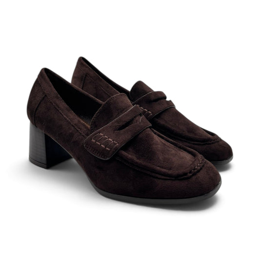 Batix VB6602 Mocassino penny loafer effetto scamosciato con punta squadrata