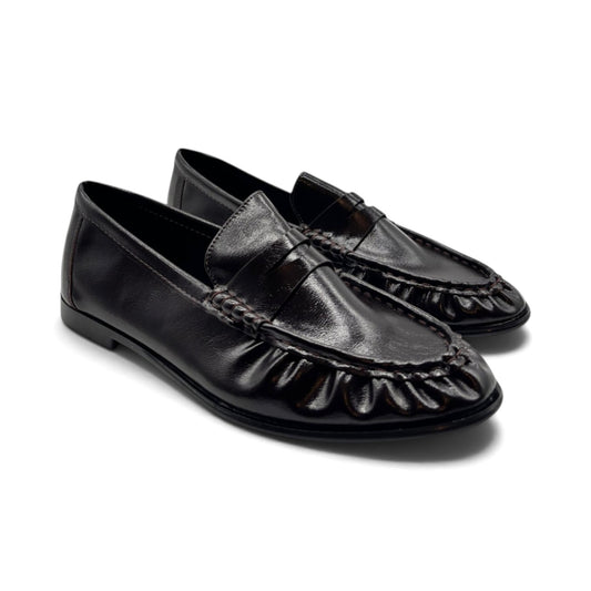 Batix YV3-1 Mocassini ruched penny loafers con arricciatura frontale