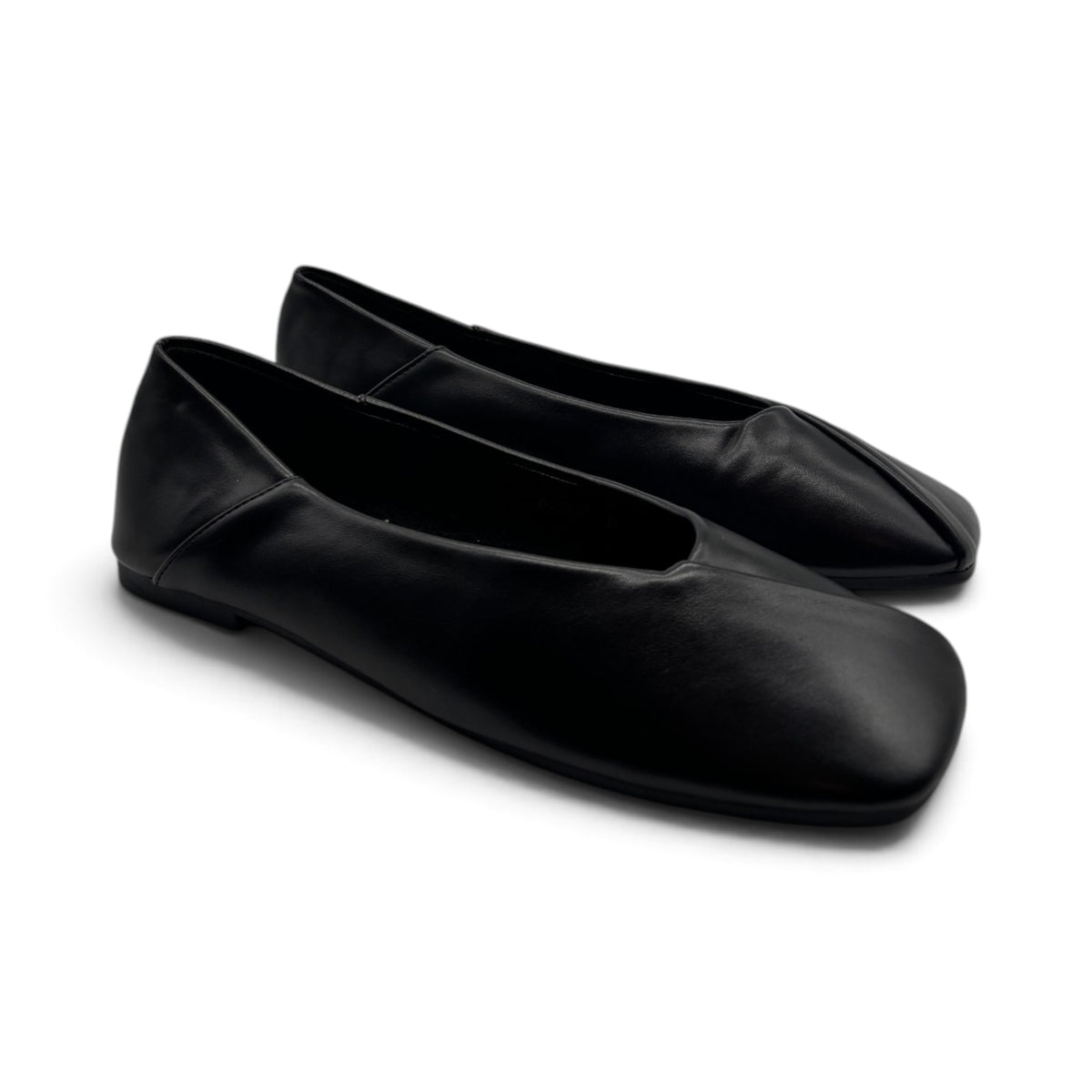 Batix P-1547 Ballerine con scollatura accollata e punta squadrata