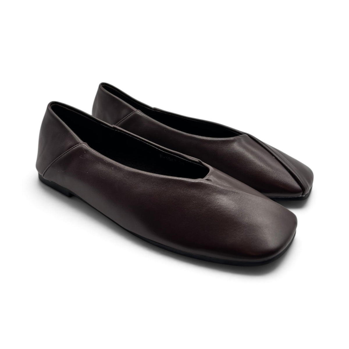 Batix P-1547 Ballerine con scollatura accollata e punta squadrata