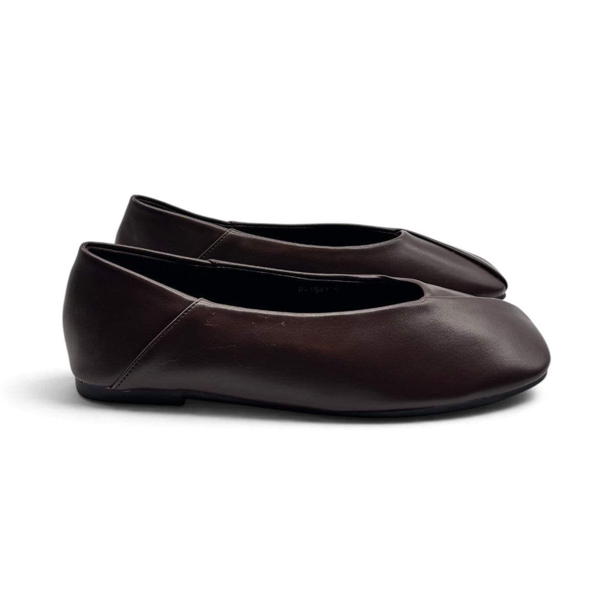 Batix P-1547 Ballerine con scollatura accollata e punta squadrata