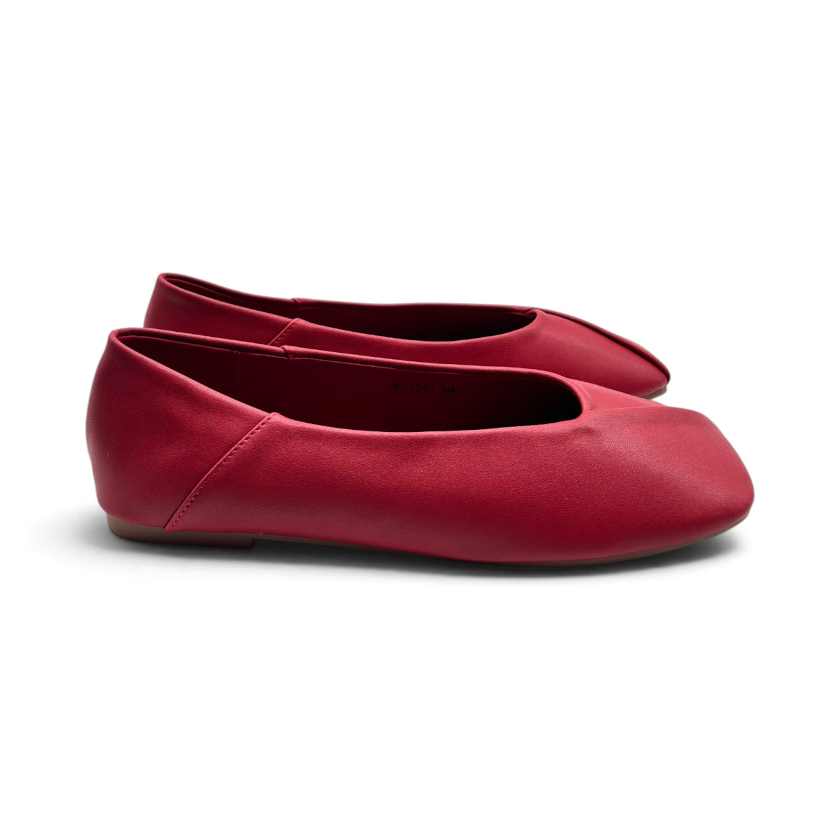 Batix P-1547 Ballerine con scollatura accollata e punta squadrata
