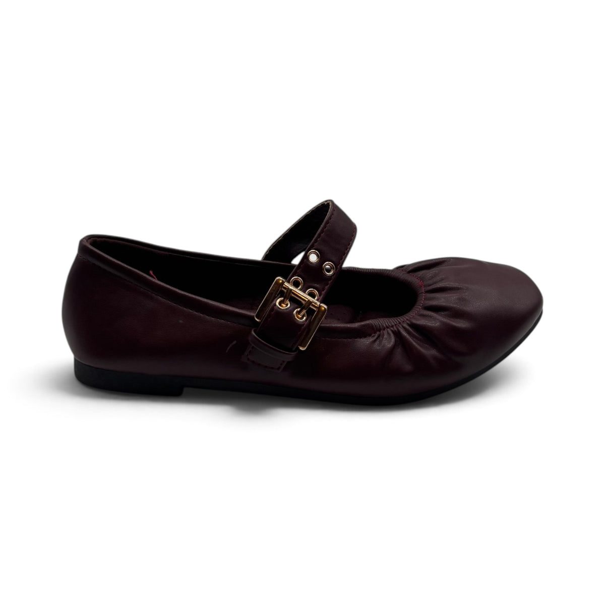 Batix 55-A110 Mary Jane ballerine arricciate con punta tonda