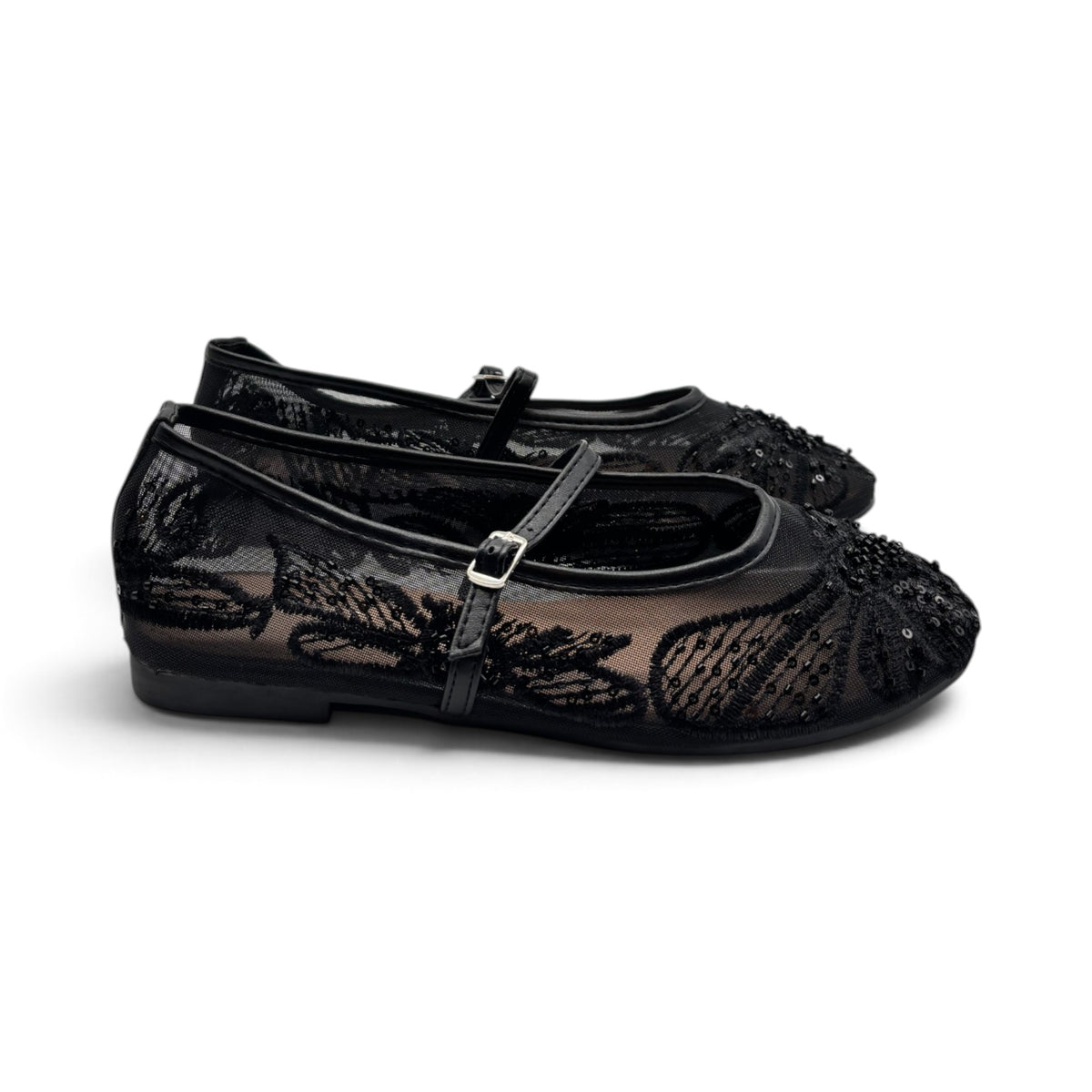 Batix G535 Ballerine in mesh con ricami e perline