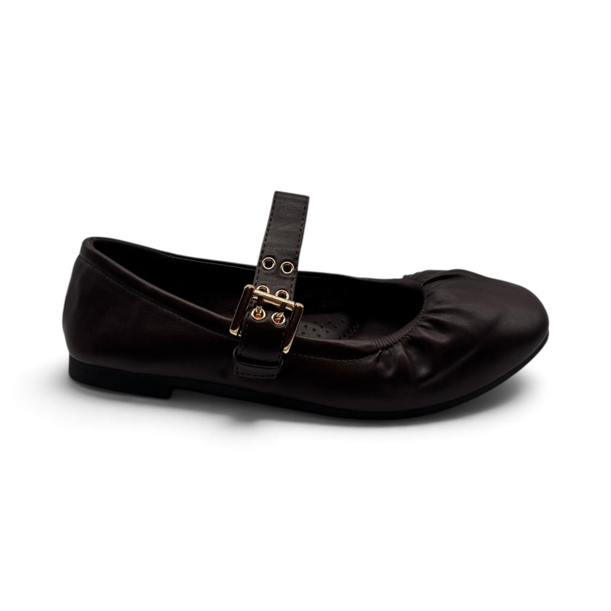 Batix 55-A110 Mary Jane ballerine arricciate con punta tonda