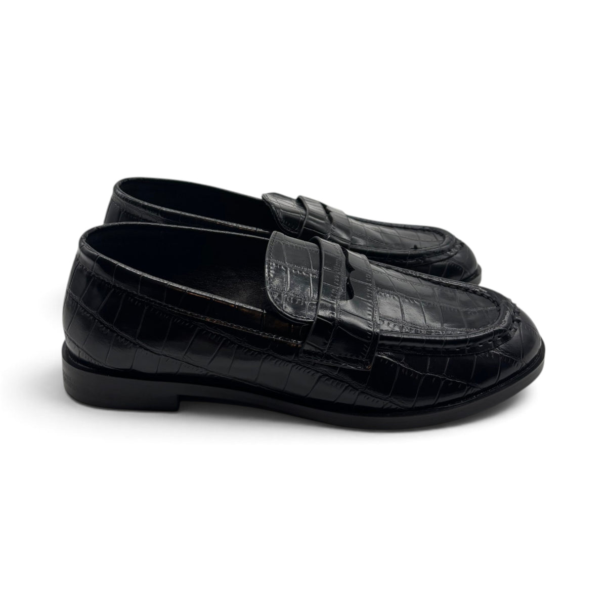 Batix 2R5F-XX9837 Penny loafer stampa effetto coccodrillo