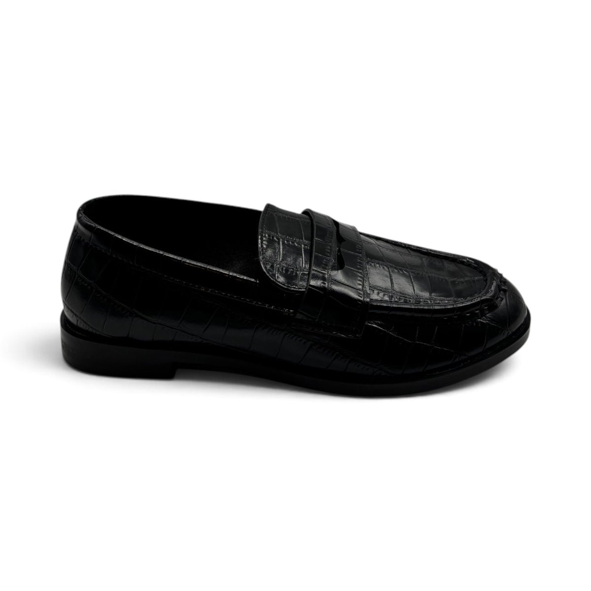 Batix 2R5F-XX9837 Penny loafer stampa effetto coccodrillo