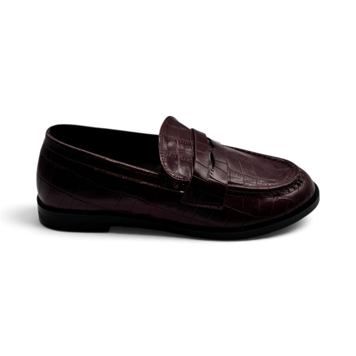 Batix 2R5F-XX9837 Penny loafer stampa effetto coccodrillo