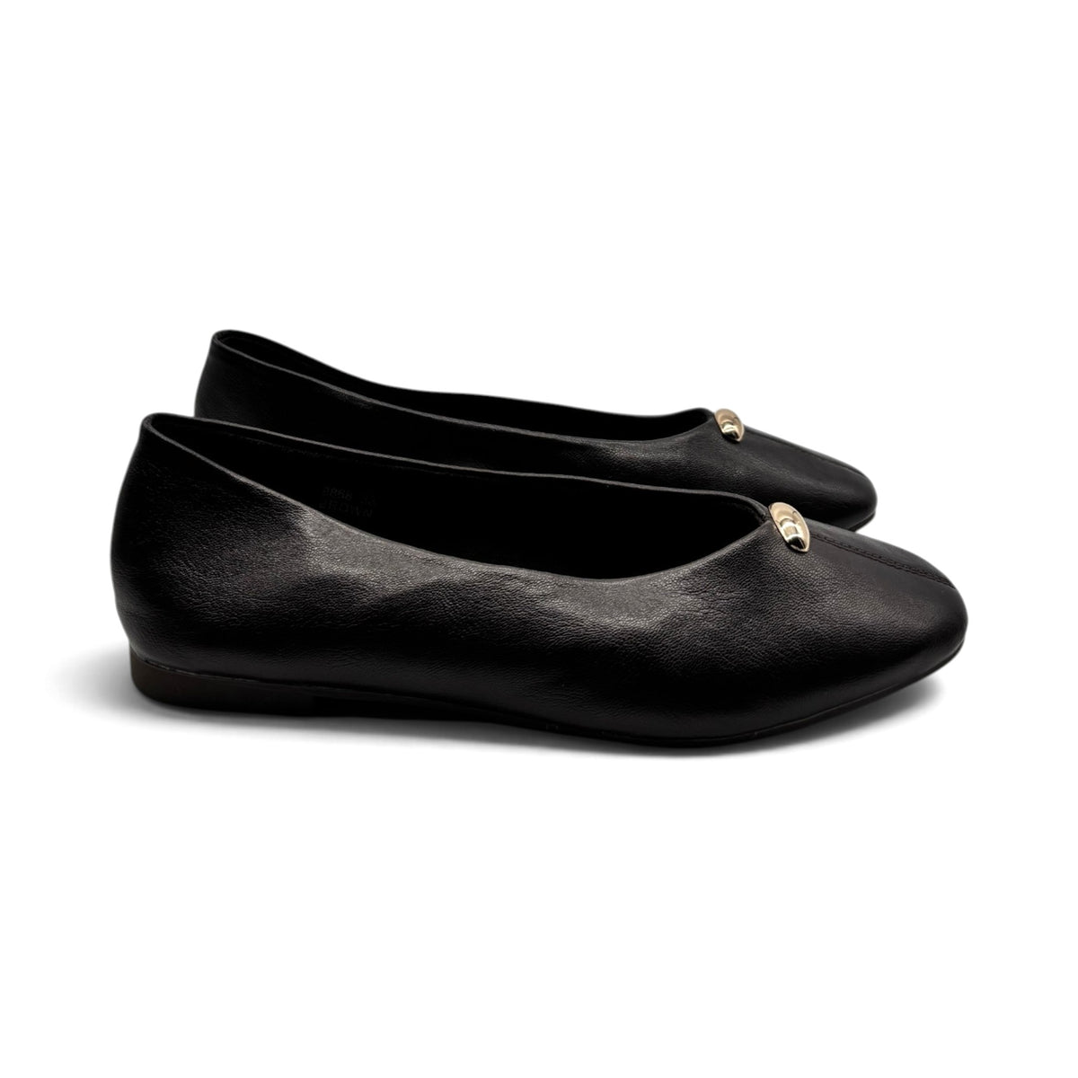 Batix 9868 Ballerine a punta tonda con dettaglio metallico dorato