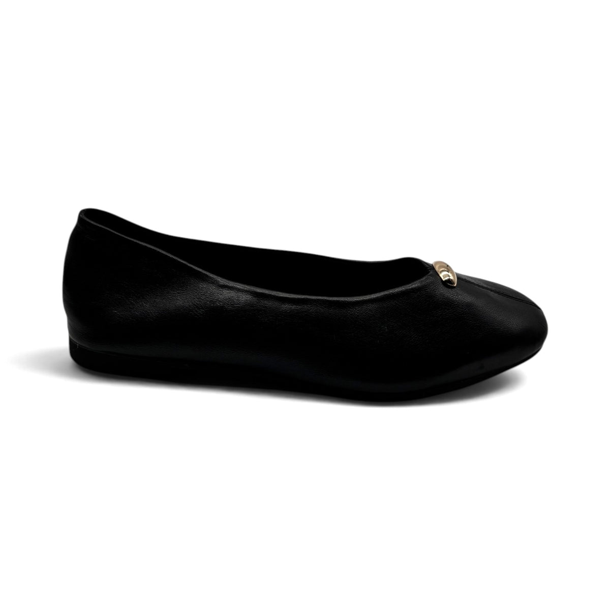 Batix 9868 Ballerine a punta tonda con dettaglio metallico dorato