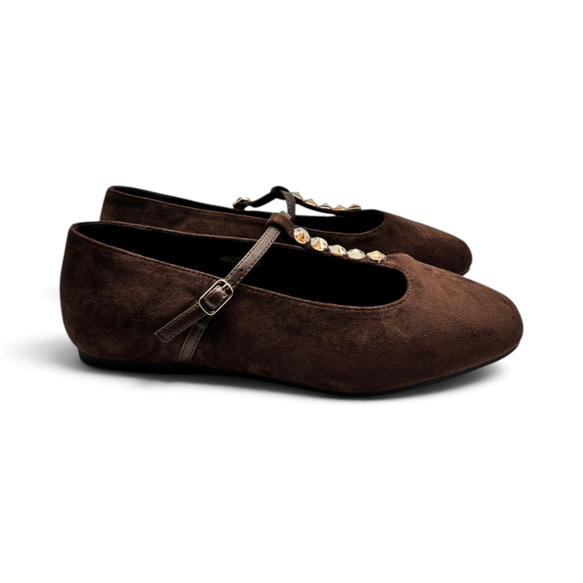 Batix R6801 Ballerine Mary Jane con cinturino con strass