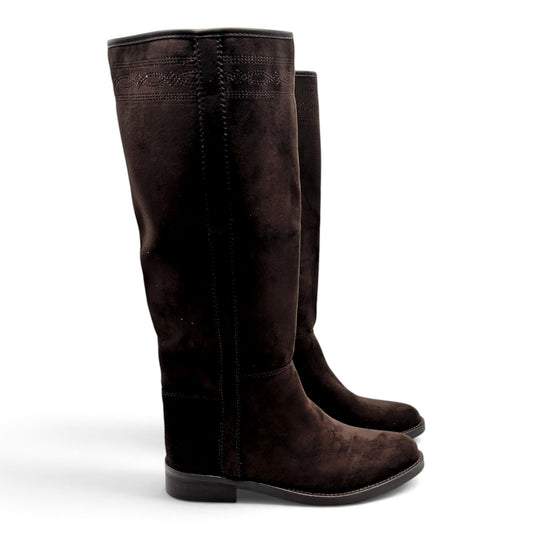 Batix Stivali scamosciati campero/equestre a tacco basso M6790
