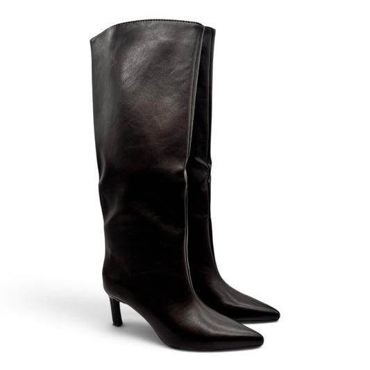 Batix Stivali al ginocchio pointed toe e tacco kitten heel GA047