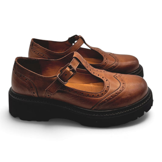 Sofia Mare 12047 Mary Jane in vera pelle stile brogue