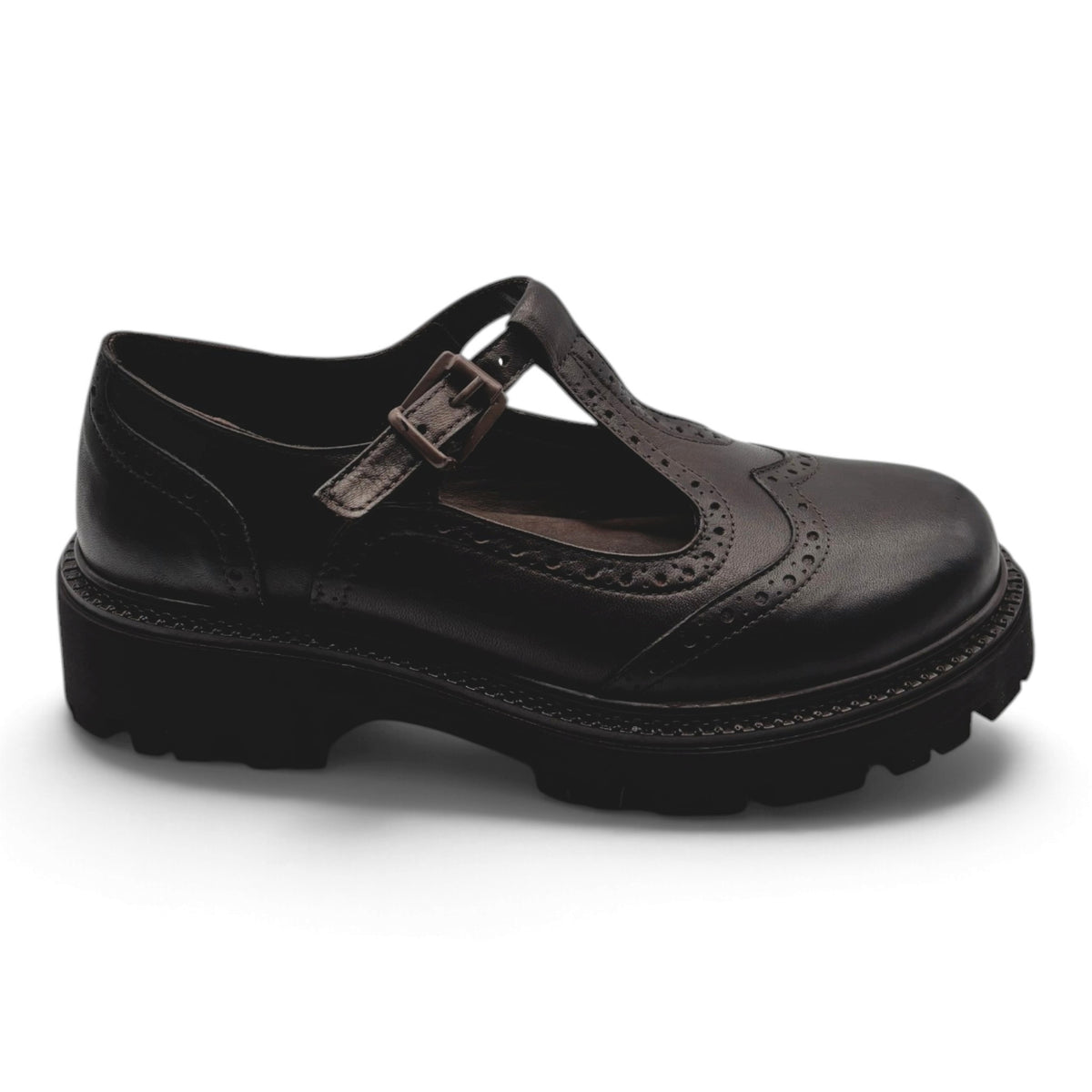 Sofia Mare 12047 Mary Jane in vera pelle stile brogue