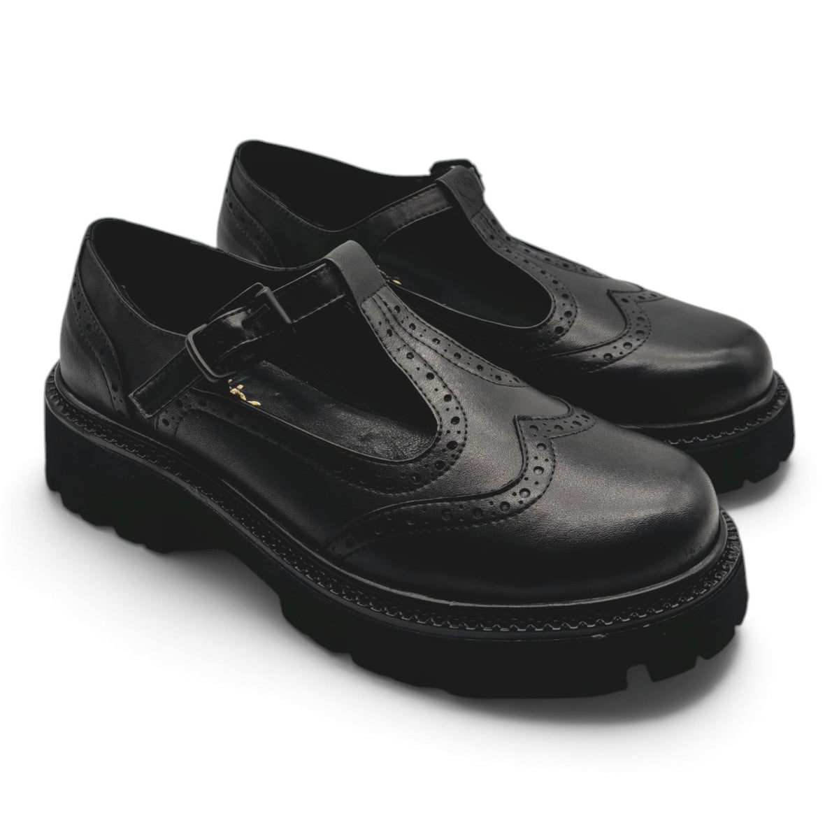 Sofia Mare 12047 Mary Jane in vera pelle stile brogue