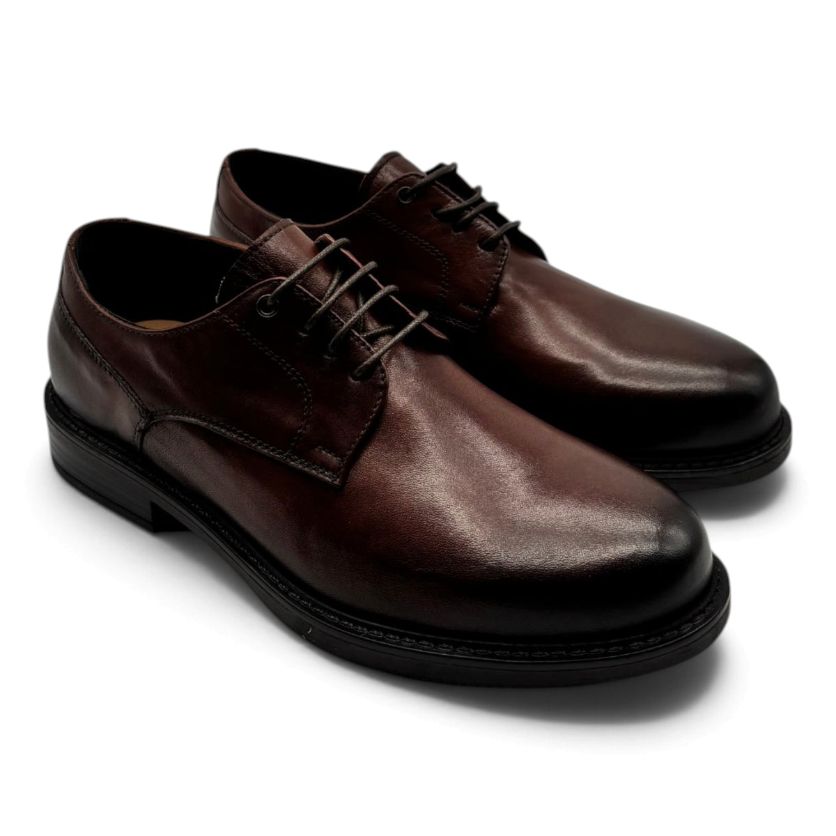 Exton AX20 Derby stringate in pelle liscia