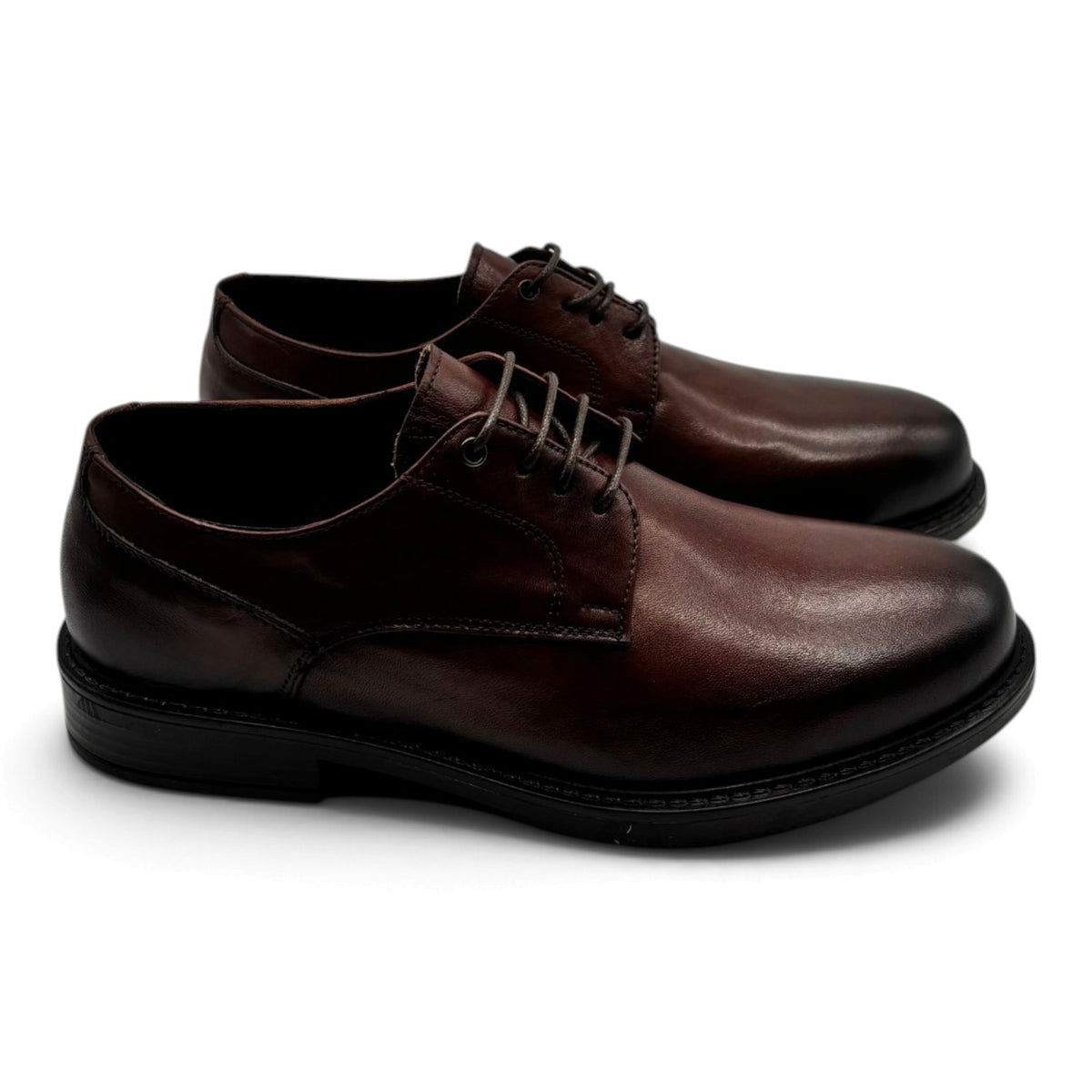 Exton AX20 Derby stringate in pelle liscia