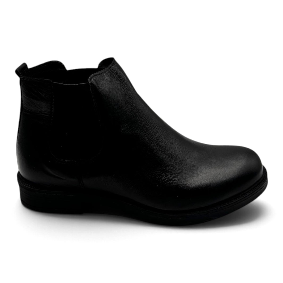 Deky 403 Stivaletti classici in vera pelle con inserti elasticizzati laterali