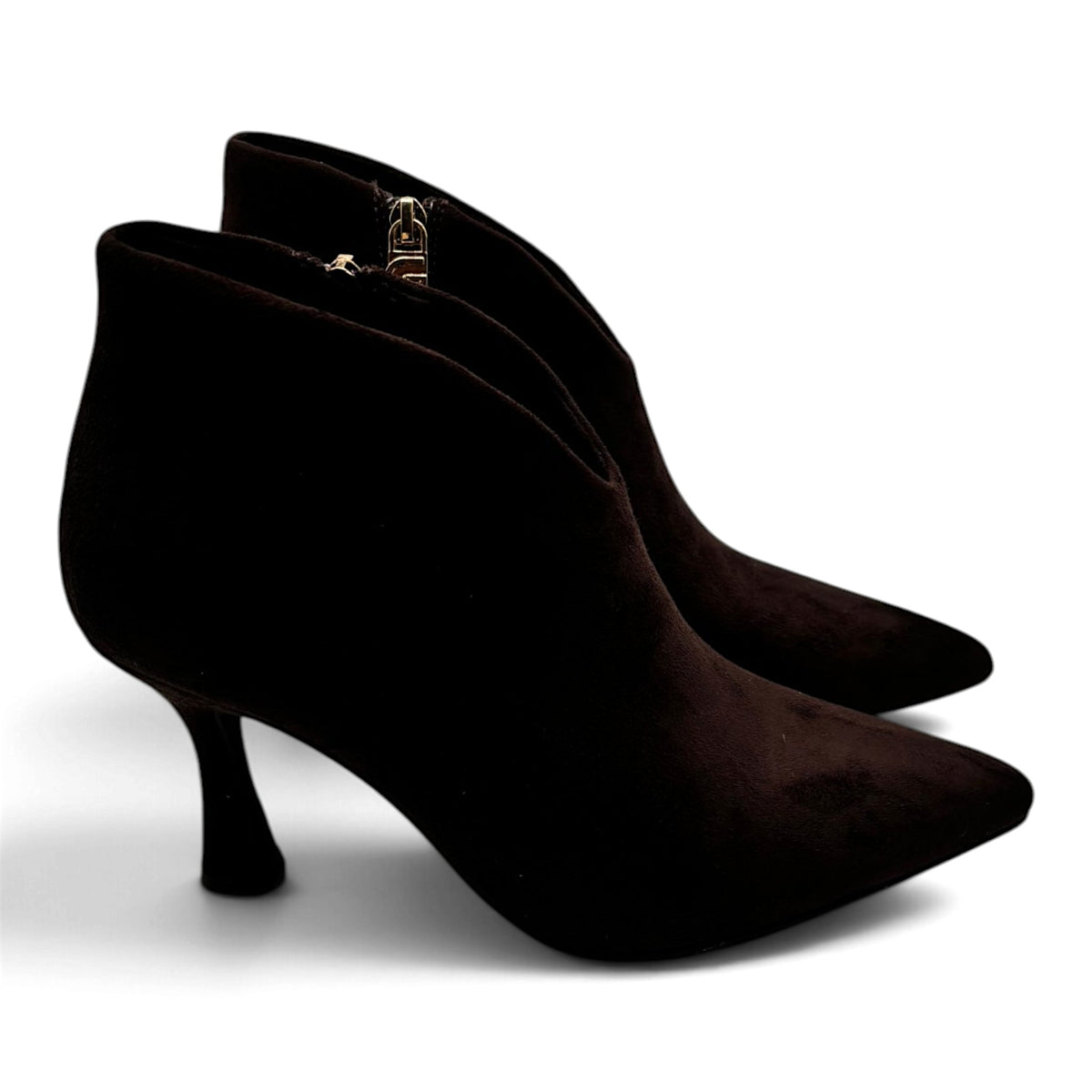 Gold&Gold GD841 Tronchetto scollato a V scamosciato