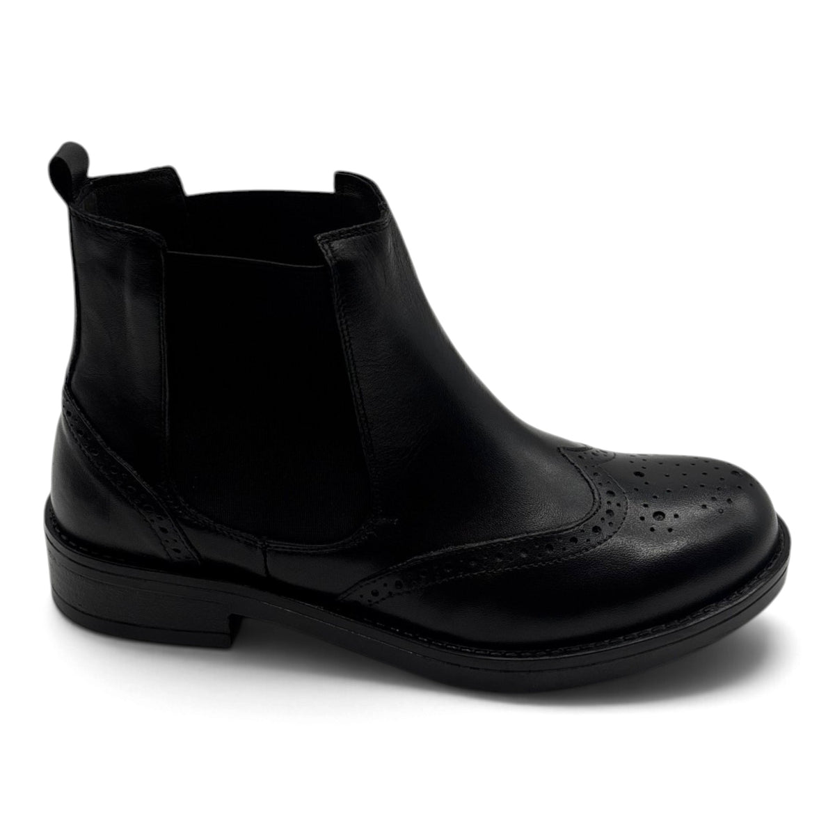 Exton AX34 Stivaletti chelsea lavorazione brogue stile inglese