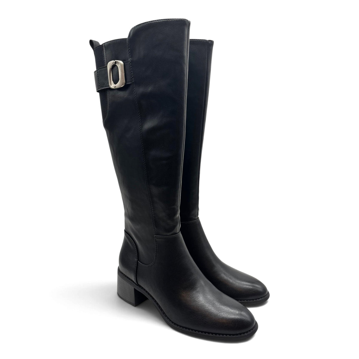 Gold&Gold Stivali alti dalla silhouette elegante con fibbia