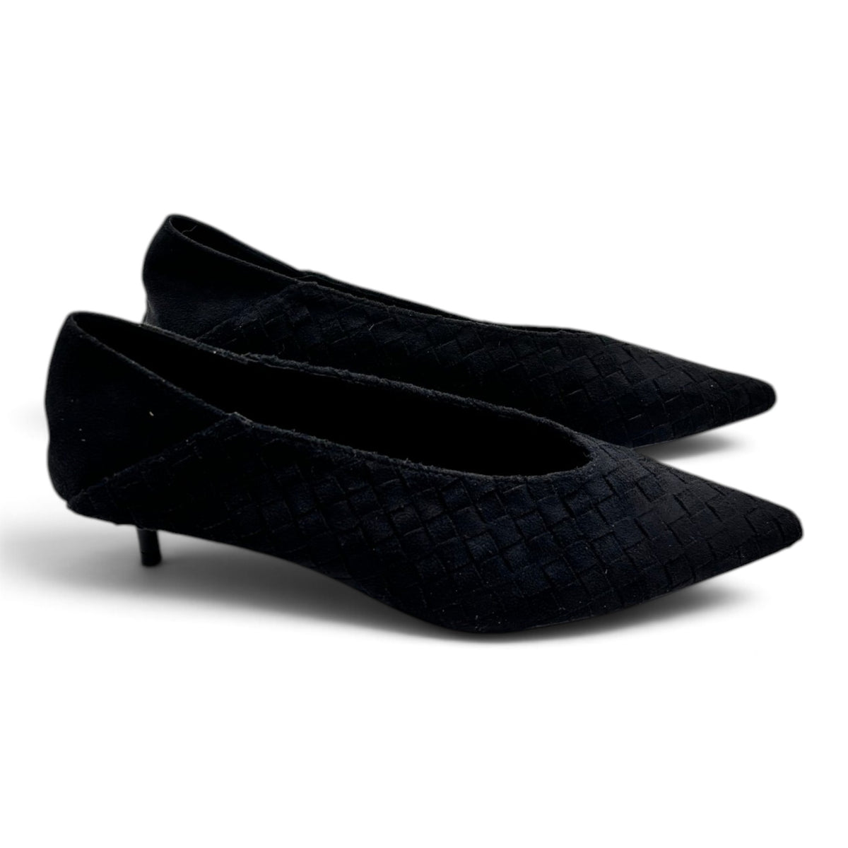 Batix 333-362 Dècolletè kitten heel effetto scamosciato intrecciato