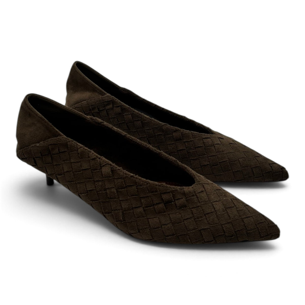 Batix 333-362 Dècolletè kitten heel effetto scamosciato intrecciato