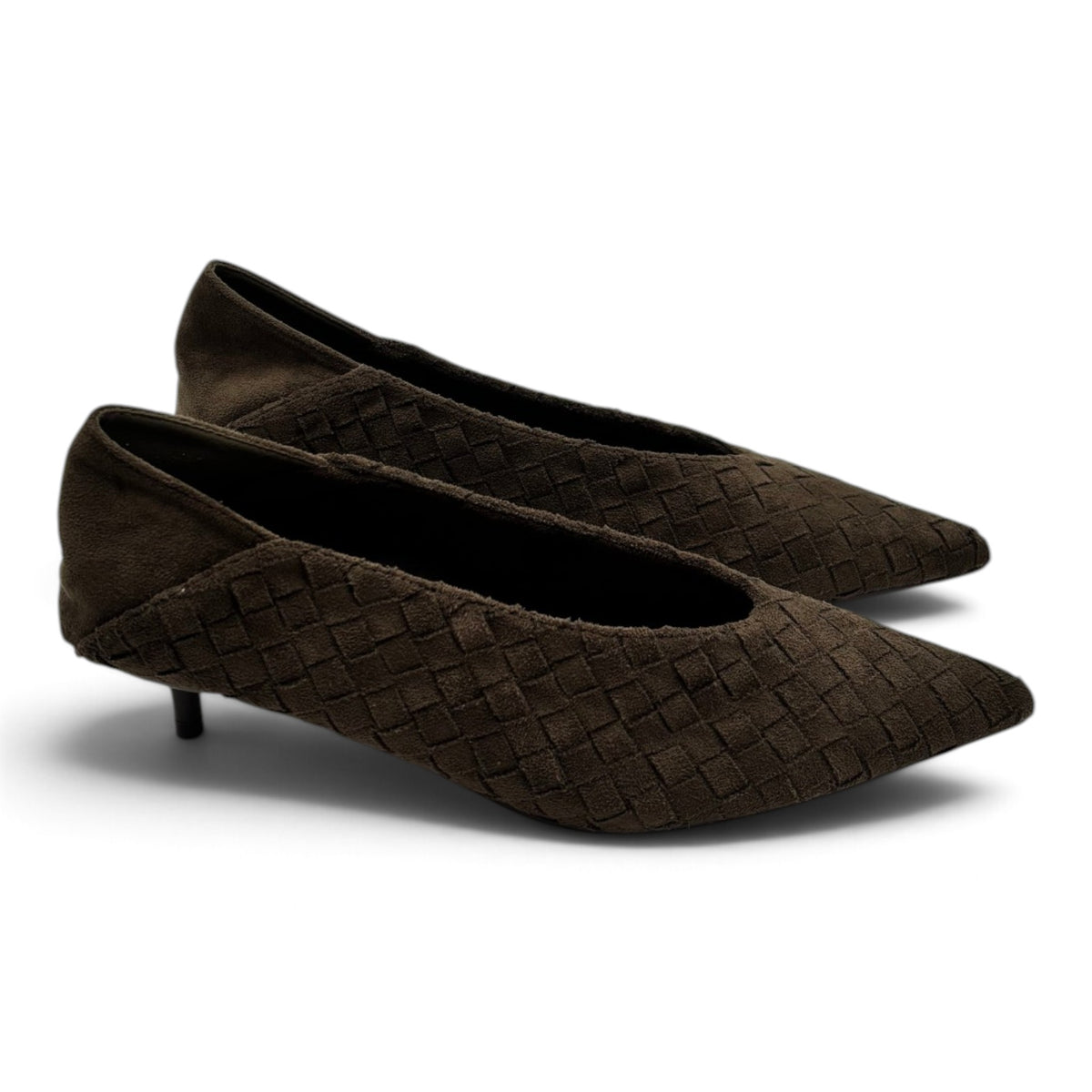 Batix 333-362 Dècolletè kitten heel effetto scamosciato intrecciato